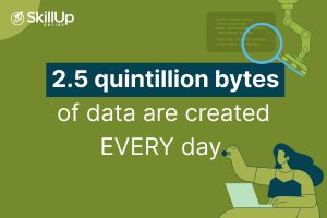 2.5 quintillion bytes of data are created every single day