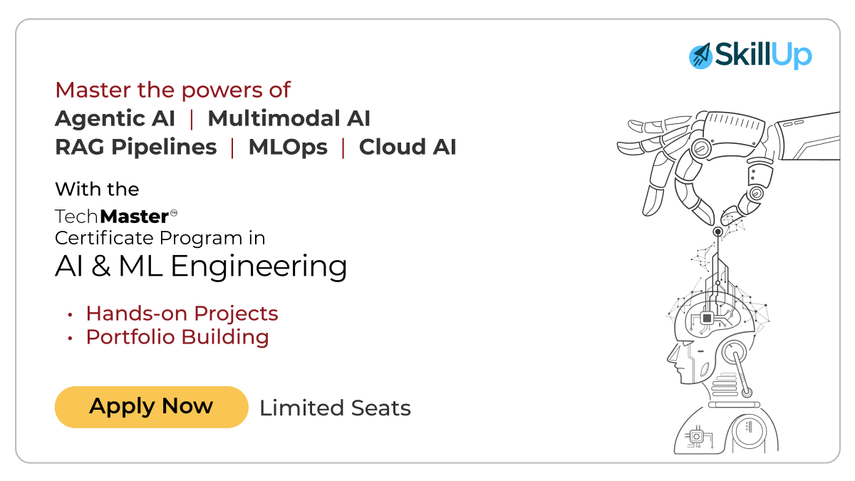 advert of techmaster ai and ml course