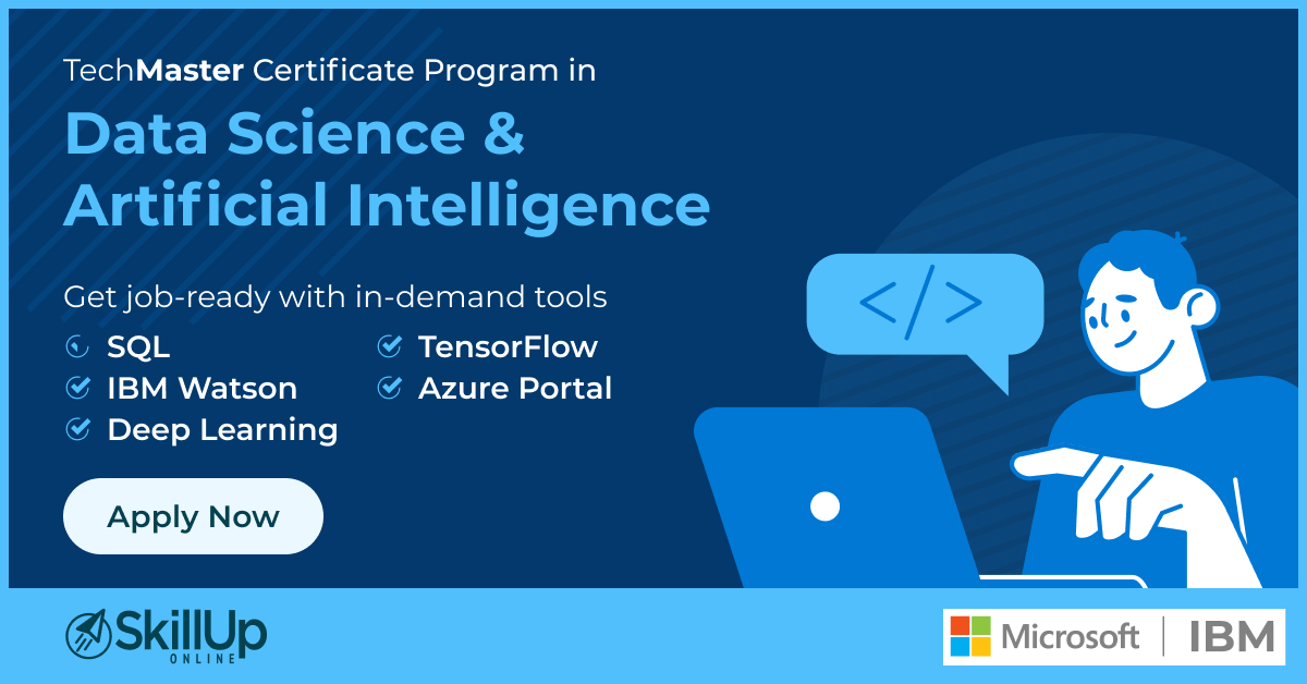 data science and artificial intelligence certificate