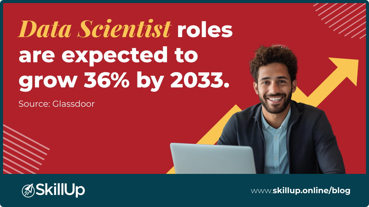 data scientist roles are expected to grow by 36 percent by 2033