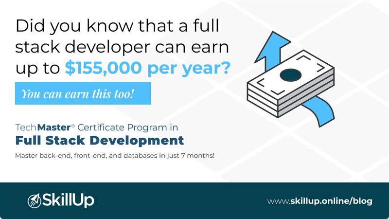 did you know that full stack developers in the United States can earn total compensation of up to 155,000 dollar per year