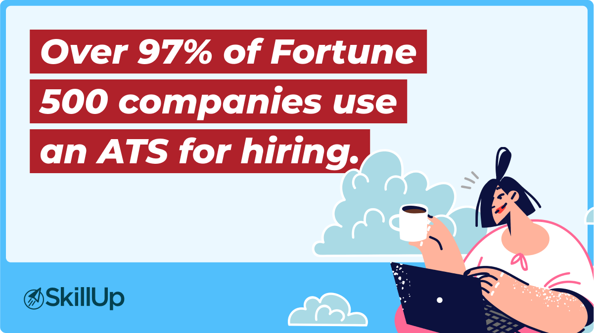 over 97% of fortune 500 companies use an ATS for hiring