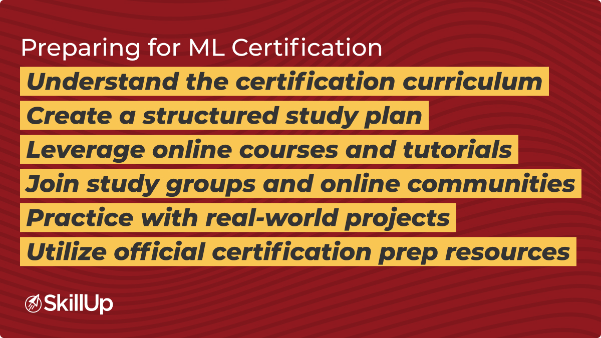 preparing of ML certification understand the certificate curriculum