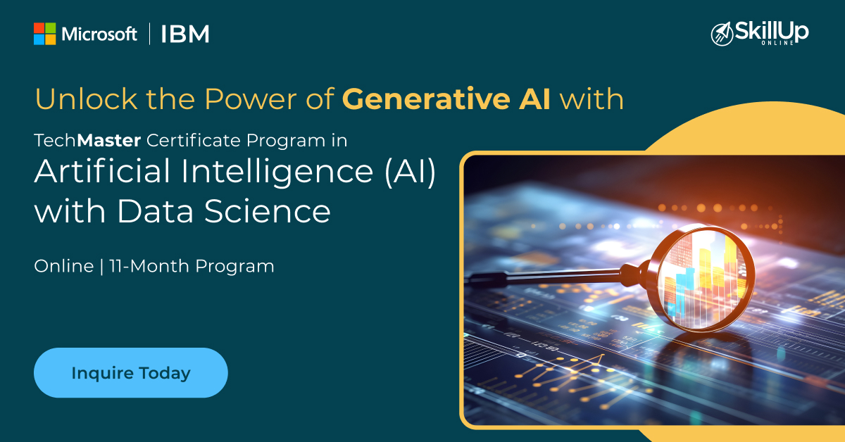 techmaster certificate program in artificial intelligence with data science