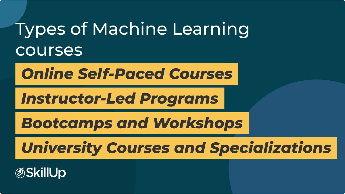 types of machine learning courses